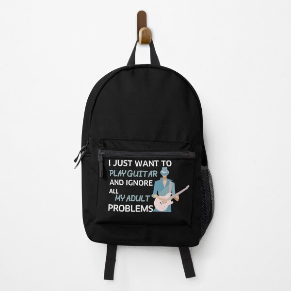 Item preview, I JUST WANT TO PLAY GUITAR AND IGNORE ALL MY ADULT PROBLEMS designed and sold by NSTeeDesign.