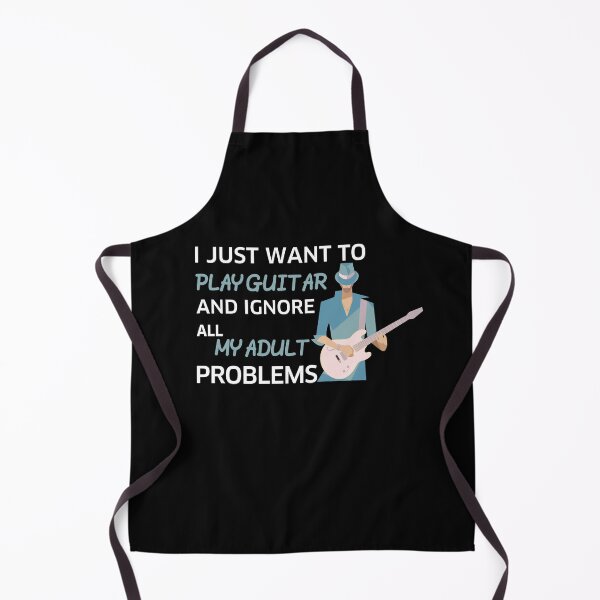 Item preview, I JUST WANT TO PLAY GUITAR AND IGNORE ALL MY ADULT PROBLEMS designed and sold by NSTeeDesign.