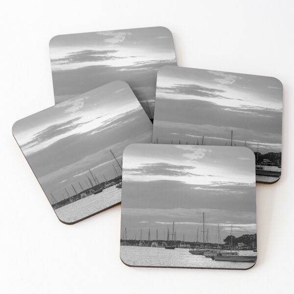 Item preview, Folly River Evening Grayscale designed and sold by mljdwhite.