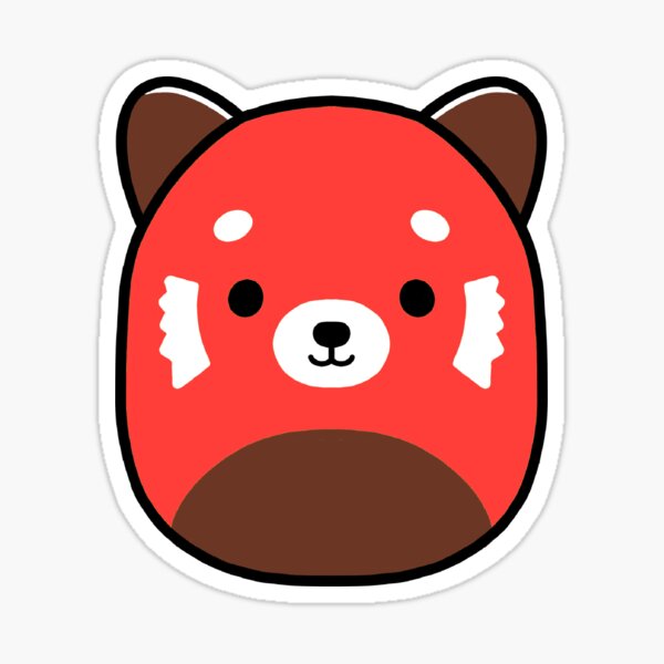 Red Panda Squishmallow Sticker For Sale By Squishmallowart Redbubble