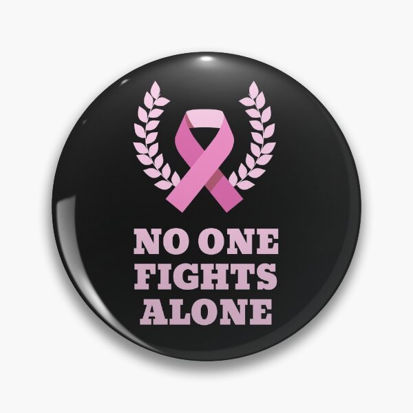 Item preview, No One Fights Alone - Cancer Awareness designed and sold by BitsndPieces.
