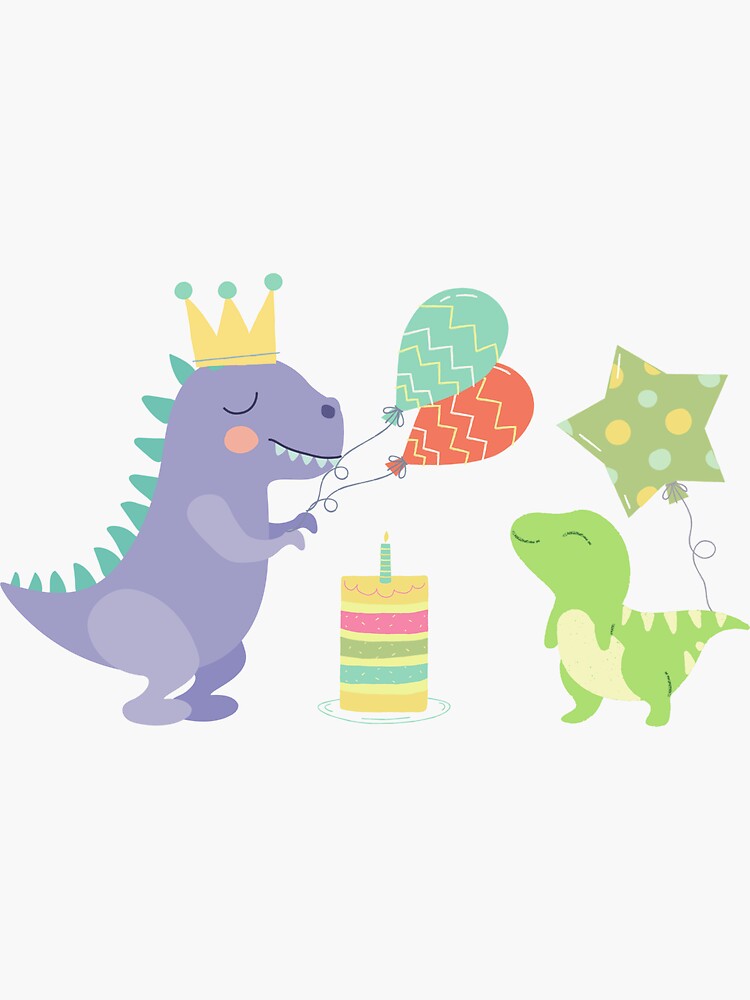 Dino Party Stickers