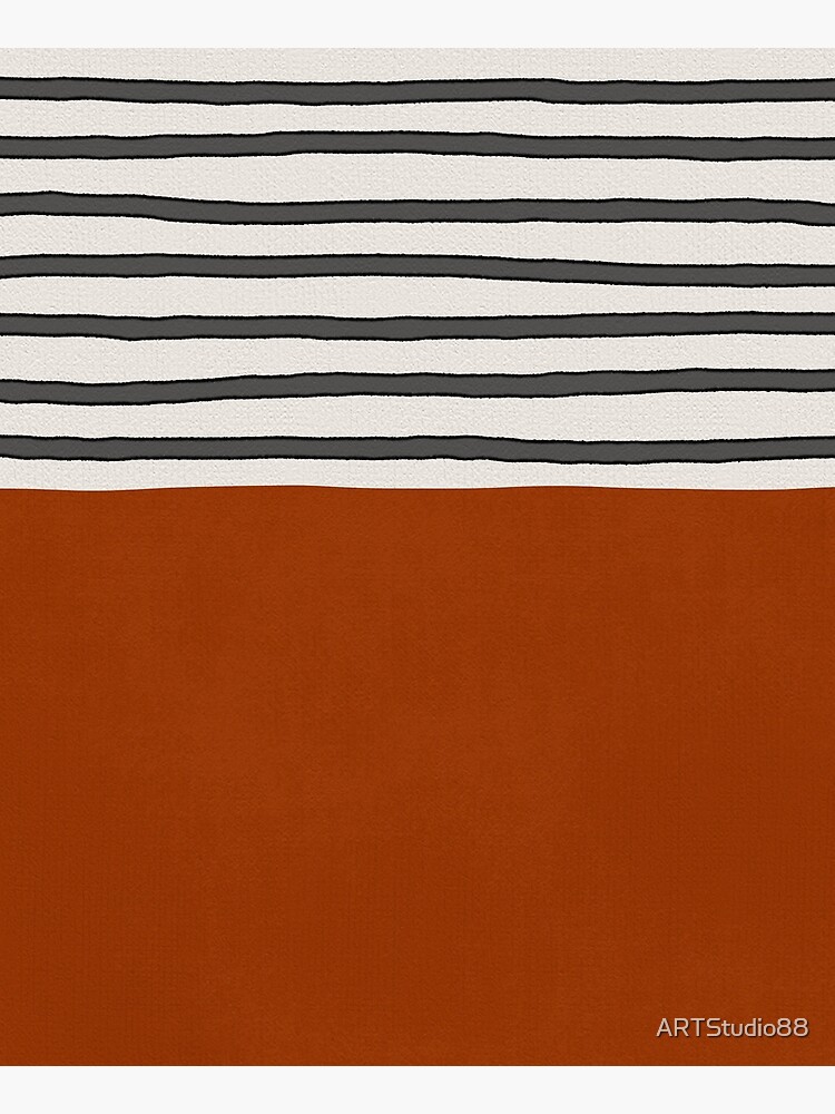 Discover Burnt orange stripes Kitchen Apron