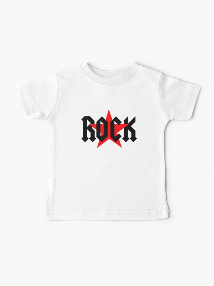 T Shirt Bebe Rockstar Rock Star Cadeau De Rock And Roll Par Hypnotzd Redbubble