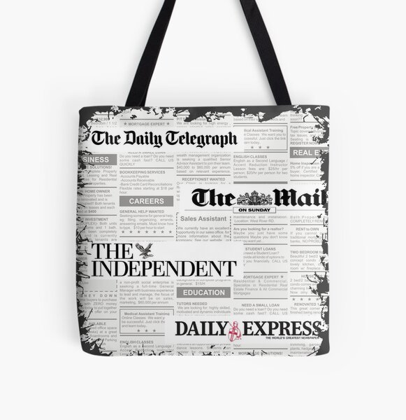 Newspaper Tote Bags for Sale | Redbubble