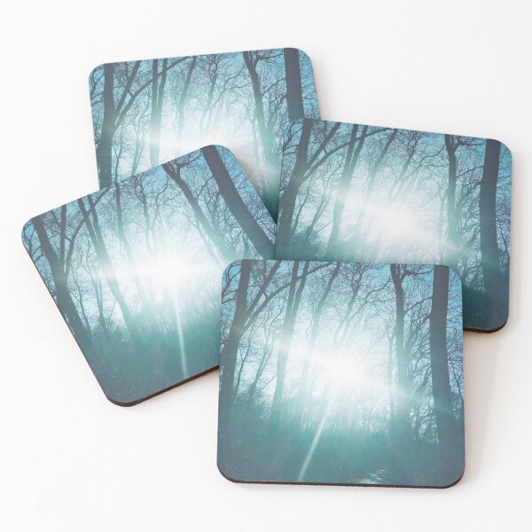 Item preview, Sunny cross, the sun brightly shining through bare winter trees at sunrise, natural background  designed and sold by helenkaiy.
