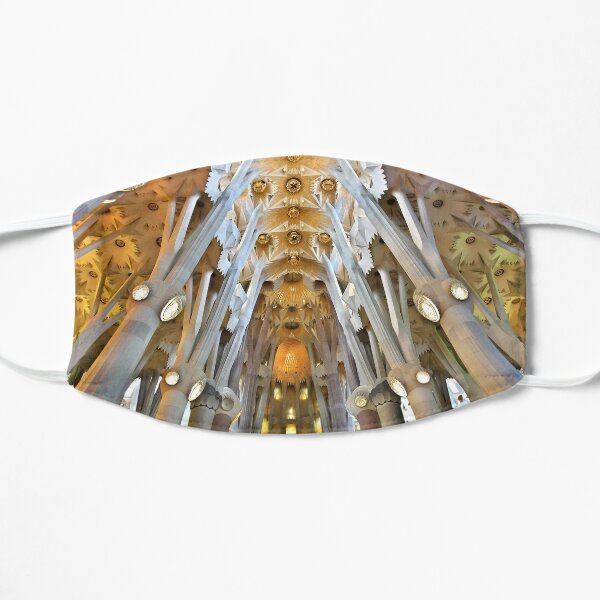 Inside the Sagrada Familia - Barcelona Flat Mask