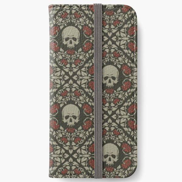 Skulls and roses iPhone Wallet