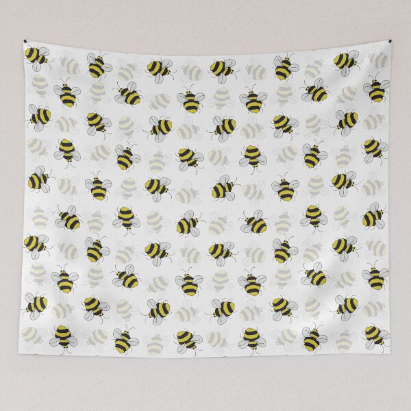 Item preview, Bees in White Background designed and sold by Lili S.