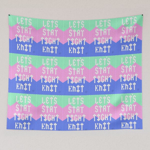 Item preview, Let's Stay Tight Knit designed and sold by m-cronin-arts.
