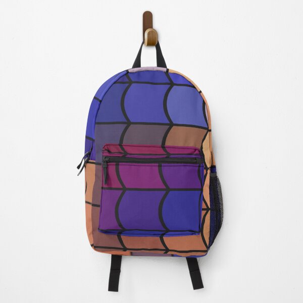 Item preview, Neutral tones to Cold and Magenta Curve Tiles Abstract Pattern designed and sold by patternsoup.