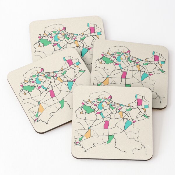 Item preview, Algiers, Algeria Street Map designed and sold by A Deniz Akerman.