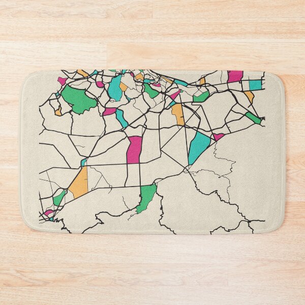 Item preview, Algiers, Algeria Street Map designed and sold by A Deniz Akerman.