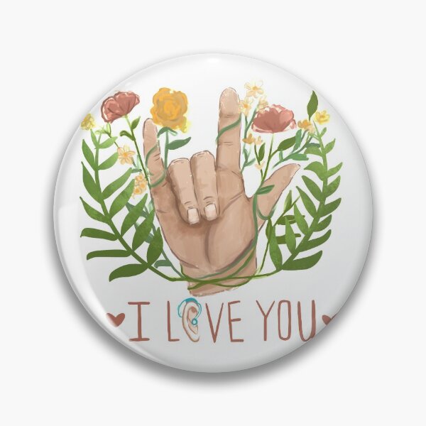 Item preview, I'm hard of hearding and I love you Hand Sing Language ASL - Deaf Lipread Mask Coronavirus -  designed and sold by rainartstudio.