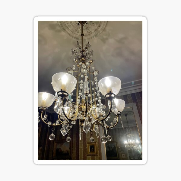 Gibson House Museum Music Room Chandelier Sticker