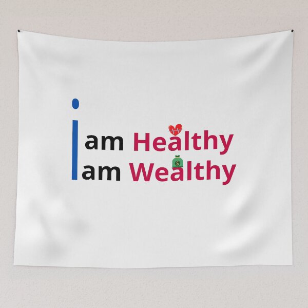 Item preview, I am Healthy I am Wealthy designed and sold by Perfect For You.