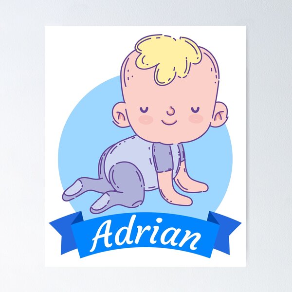 Item preview, Adrian Boy names for babies designed and sold by Piztees.