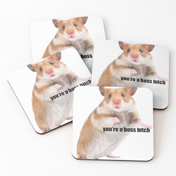 Item preview, boss bitch, hamster designed and sold by novaferngraphic.