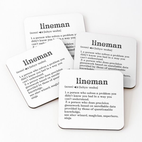 Item preview, Lineman Definition; See also: Wizard, Magician, Superhero, Ninja designed and sold by TeesYouWant.