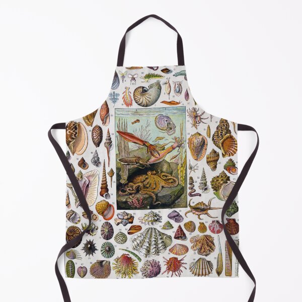 Item preview, Snail and Clam Poster by Adolphe Millot designed and sold by redoARTstore.