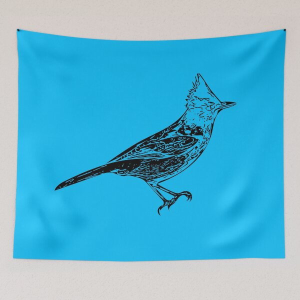 Item preview, Steller's Jay Black Print  designed and sold by designsasstultd.
