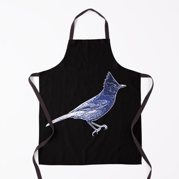 Item preview, Steller's Jay Blue White Print designed and sold by designsasstultd.