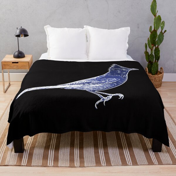 Item preview, Steller's Jay Blue White Print  designed and sold by designsasstultd.
