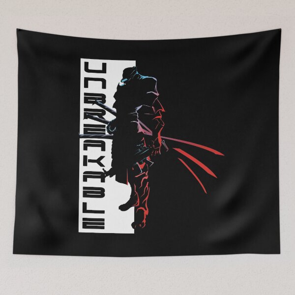 Item preview, Japanese samurai warrior Unbreakable black designed and sold by Swiiing.