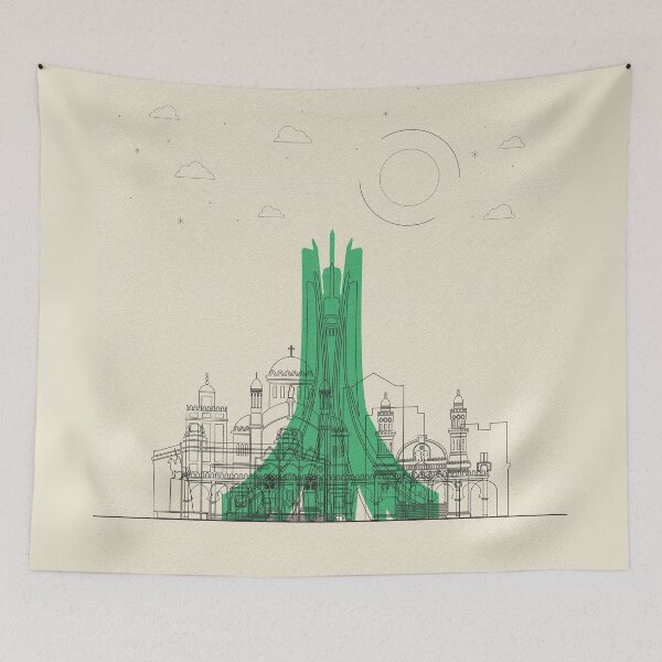 Item preview, Abstract City Posters: Algiers, Algeria designed and sold by A Deniz Akerman.