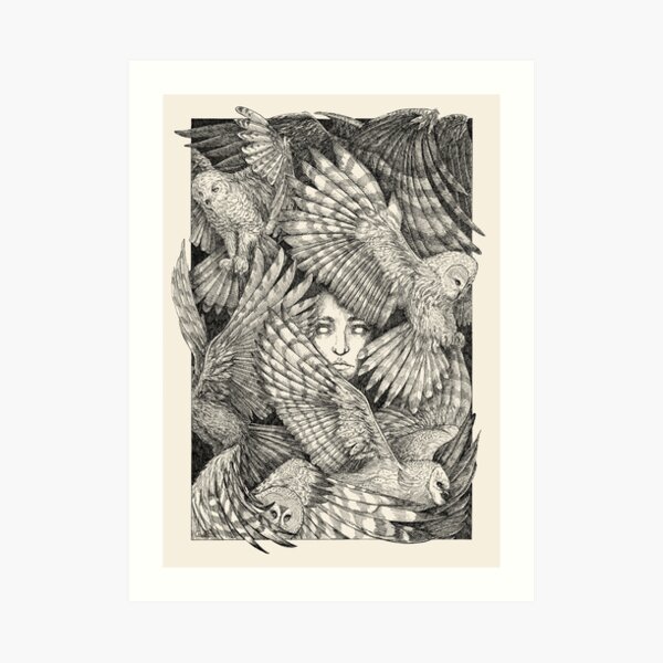 Daughter of Owls Art Print