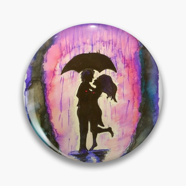 Item preview, Romance in the Rain - Watercolor Painted Art  designed and sold by Saf-Lo.