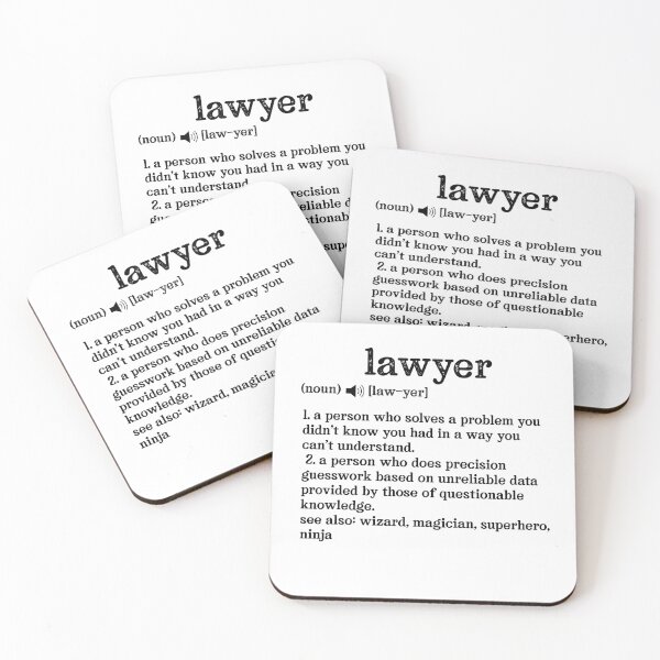 Item preview, Lawyer Definition; See also: Wizard, Magician, Superhero, Ninja designed and sold by TeesYouWant.