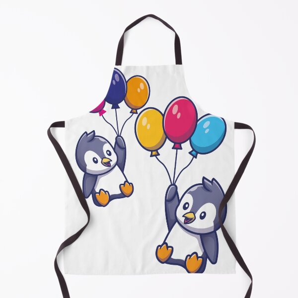 Item preview, cute penguins with bloons designed and sold by YOUR SHOP.