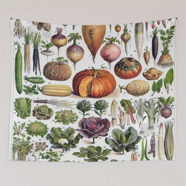 Item preview, Vegetables by Adolphe Millot designed and sold by redoARTstore.