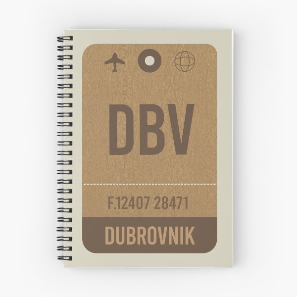Artikelvorschau, Dubrovnik Vintage Flughafen Gepäckanhänger entworfen und verkauft von InspireShop.