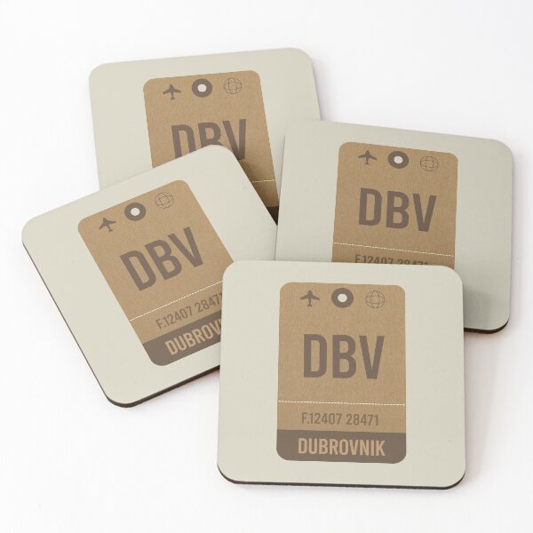 Item preview, Dubrovnik Vintage Airport Luggage Tag designed and sold by InspireShop.