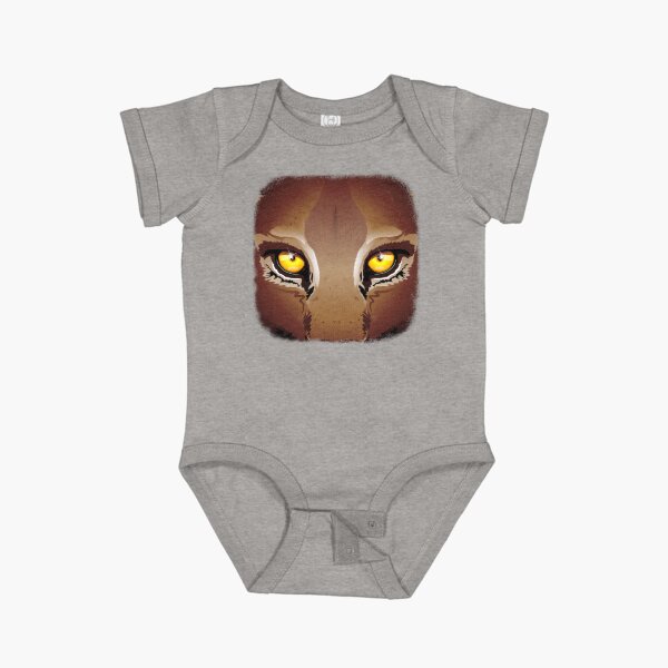 Wild Cat Cougar Eyes Short Sleeve Baby One-Piece