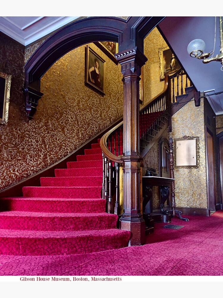 Thumbnail 3 of 3, Sticker, Gibson House Front Staircase designed and sold by TheGibsonHouse.