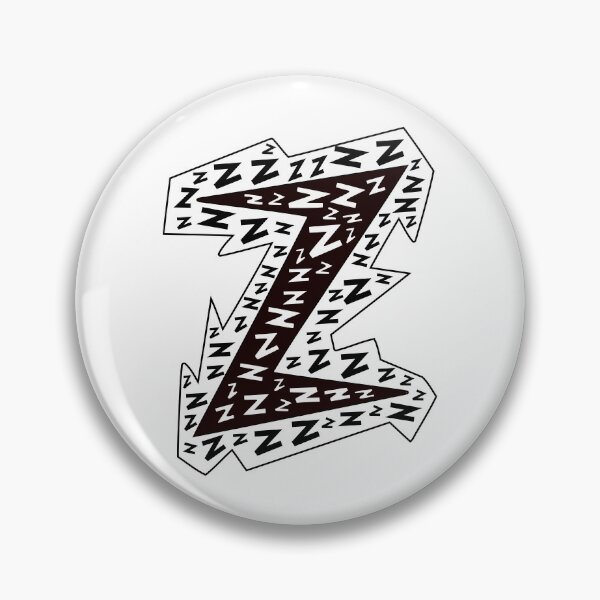 Item preview, Letter Z (black on white) designed and sold by artfulnotebook.