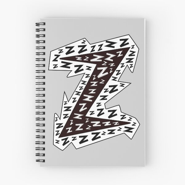 Item preview, Letter Z (black on white) designed and sold by artfulnotebook.