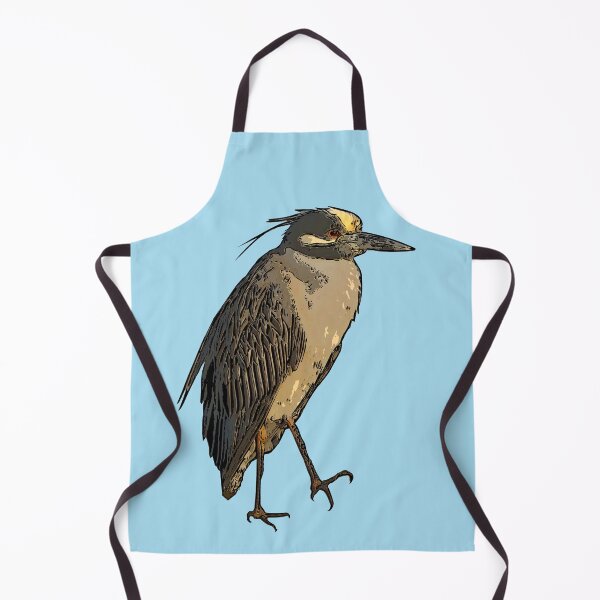 Item preview, Yellow Crowned Night Heron Black Alternate Print designed and sold by designsasstultd.