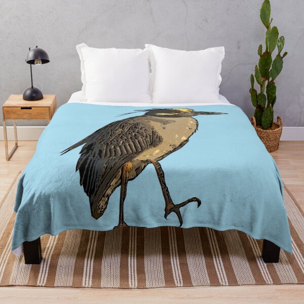Item preview, Yellow Crowned Night Heron Black Alternate Print designed and sold by designsasstultd.