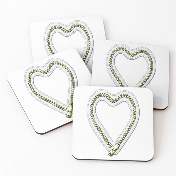 Item preview, golden zipper heart designed and sold by Xdelacra.