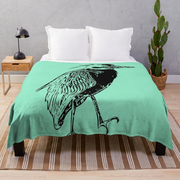 Item preview, Yellow Crowned Night Heron Black Print designed and sold by designsasstultd.
