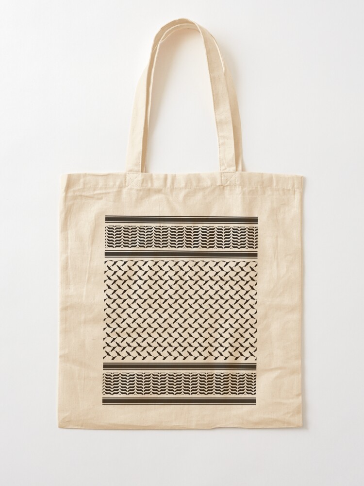 Palestinian keffiyeh map pattern Tote Bag