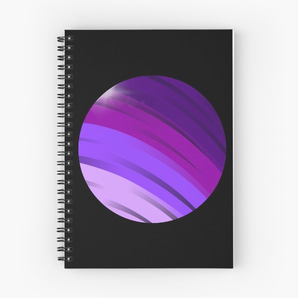 Item preview, Striped Purple Globe Outlined in Black designed and sold by Oliver Jones Designs.