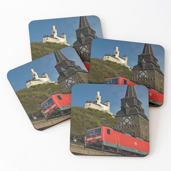 Item preview, Train passing the Marksburg Castle, Germany. designed and sold by David A. L. Davies.