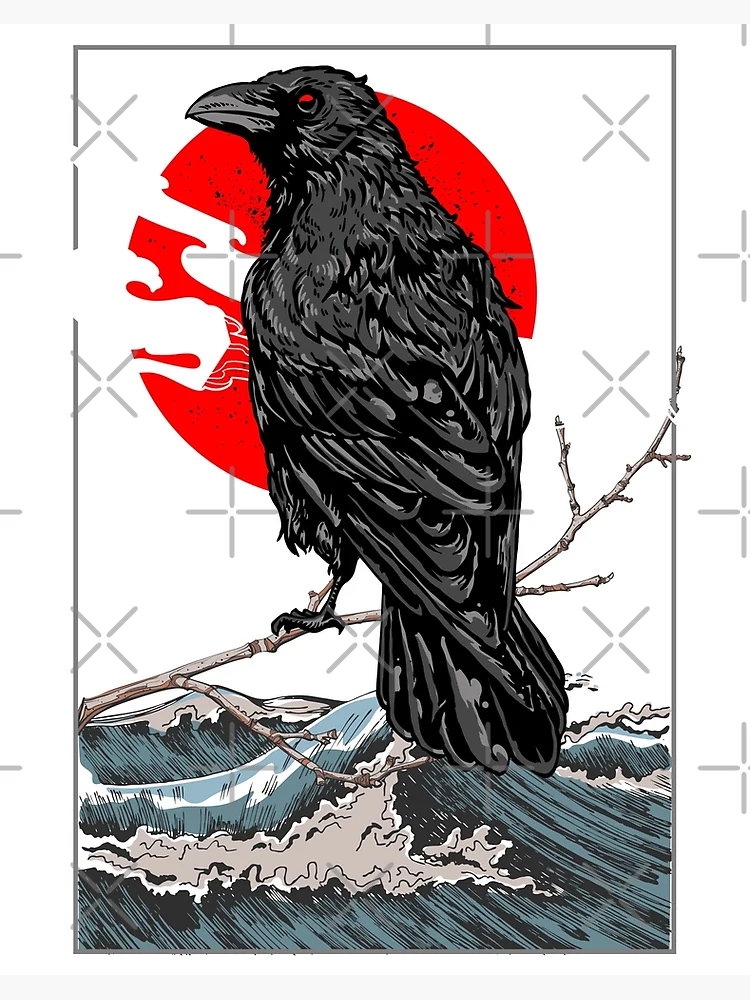 アート　『Black moon』サイン有 7/20 版画 リトグラフ  0602 Koson 小原古邨 : Two Crows in Flight Against the Full Moon