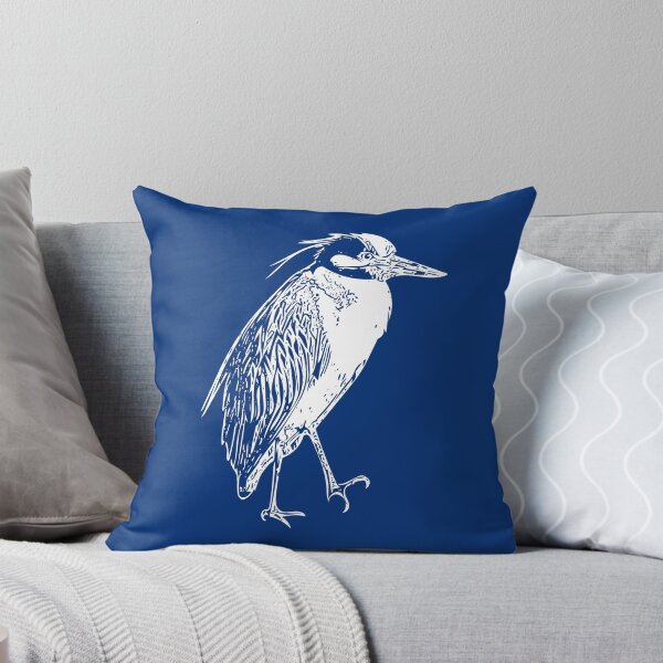 Item preview,  Yellow Crowned Night Heron White Print  designed and sold by designsasstultd.