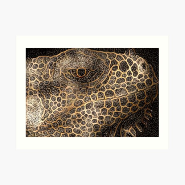 Tales of the Golden Lizard Art Print